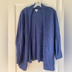 14th & Union Women’s Cashmere Cardigan ~ Sz L ~ Blue